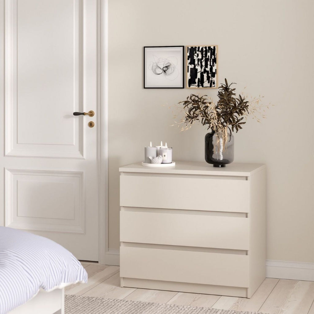 Naia Chest of 3 Drawers in Cashmere