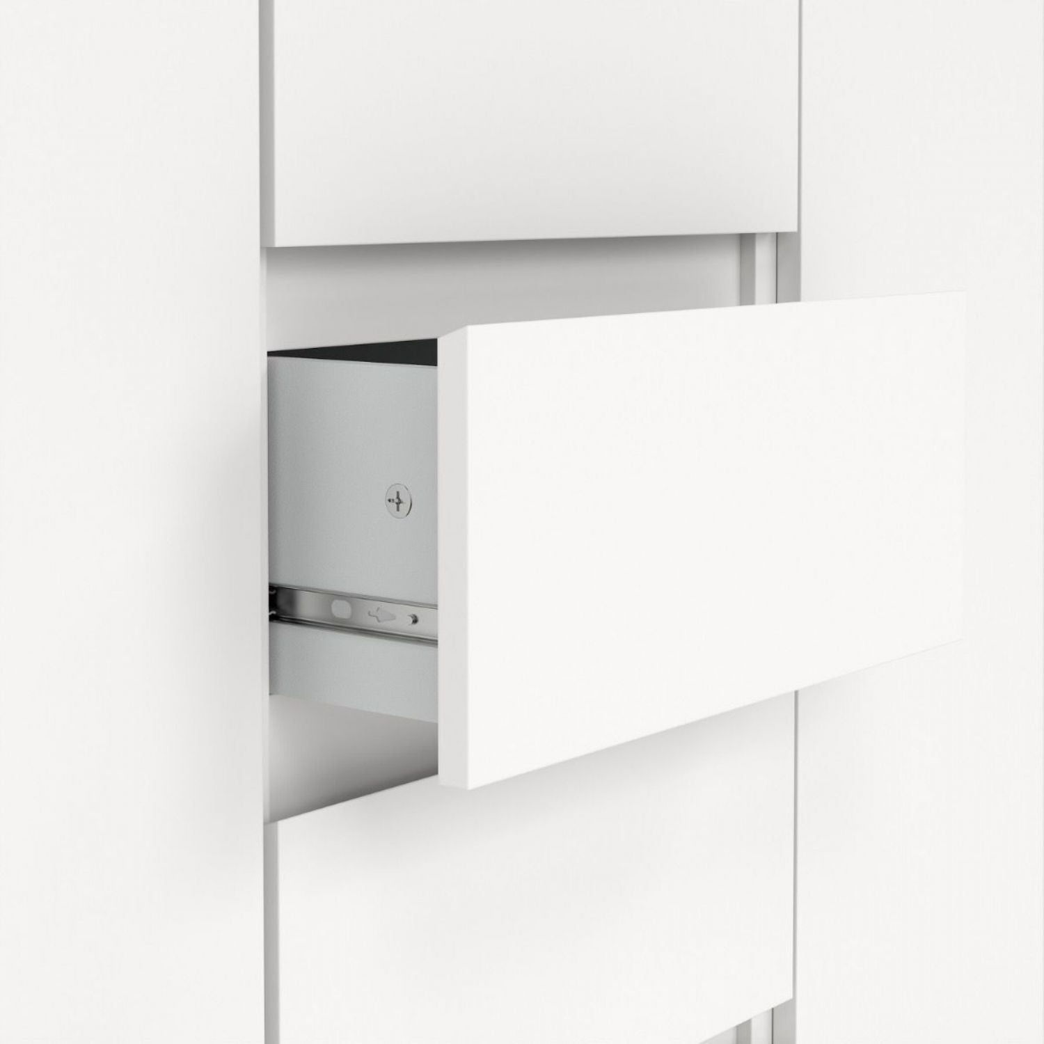 Naia Sideboard 4 Drawers 2 Doors in White