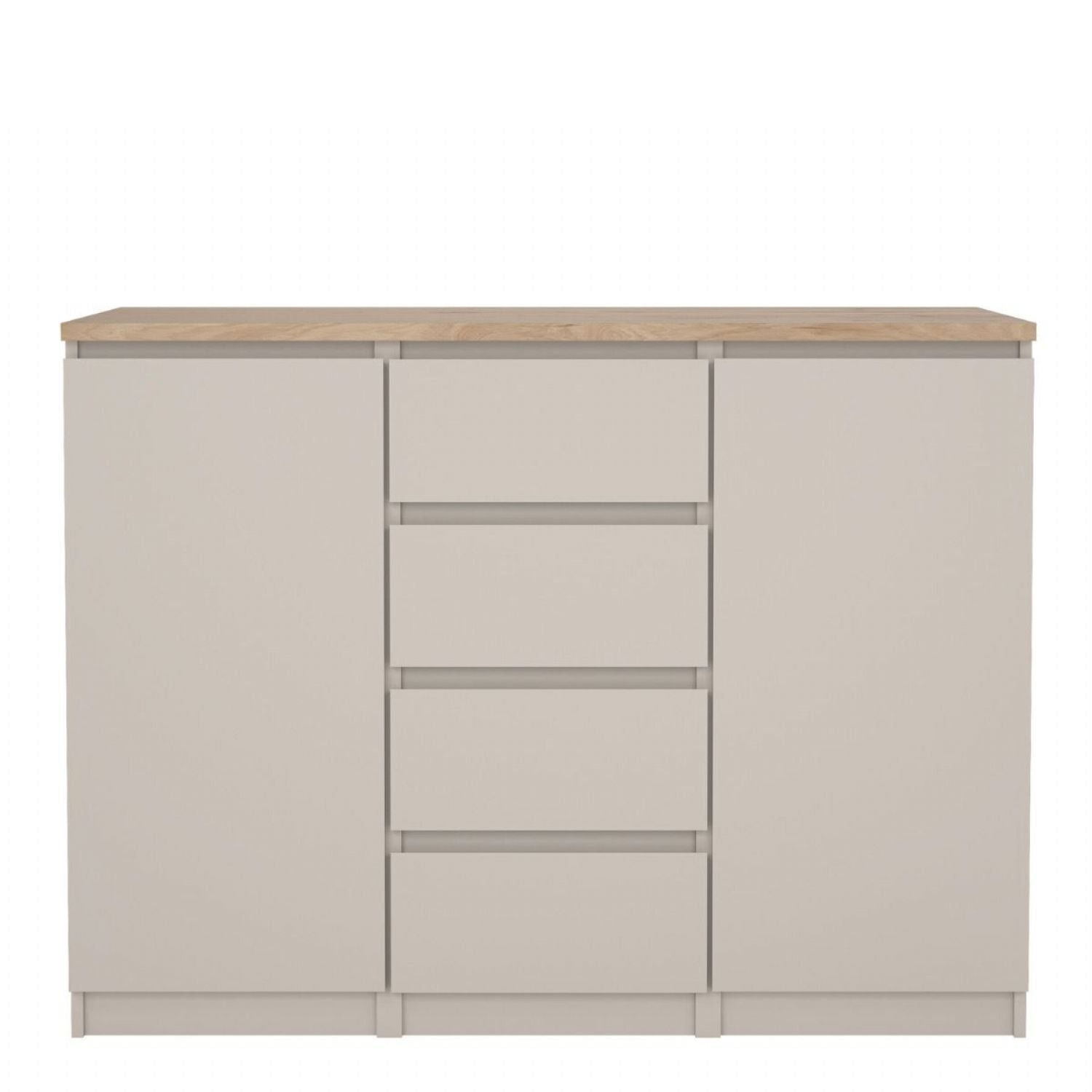 Naia Sideboard 4 Drawers 2 Doors in Cashmere Jackson Hickory