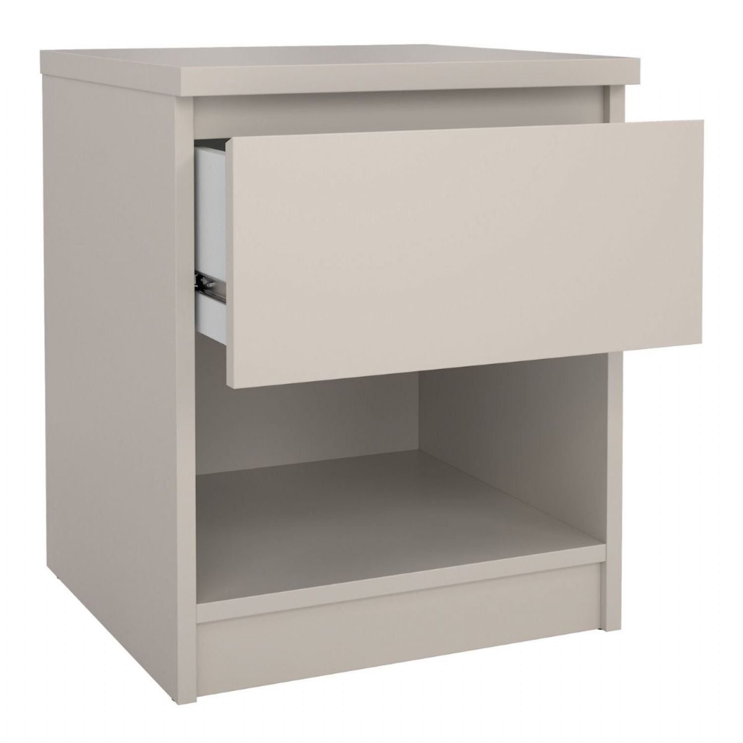 Naia Nightstand 1 Drawer Nightstand in Cashmere
