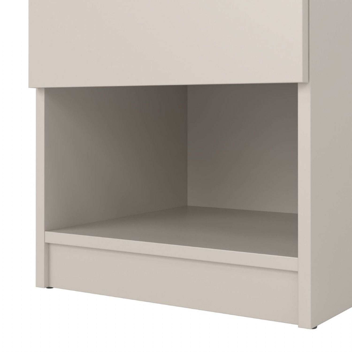 Naia Nightstand 1 Drawer Nightstand in Cashmere