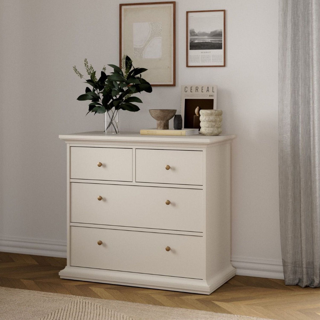 Paris Chest of 4 Drawers in Cashmere