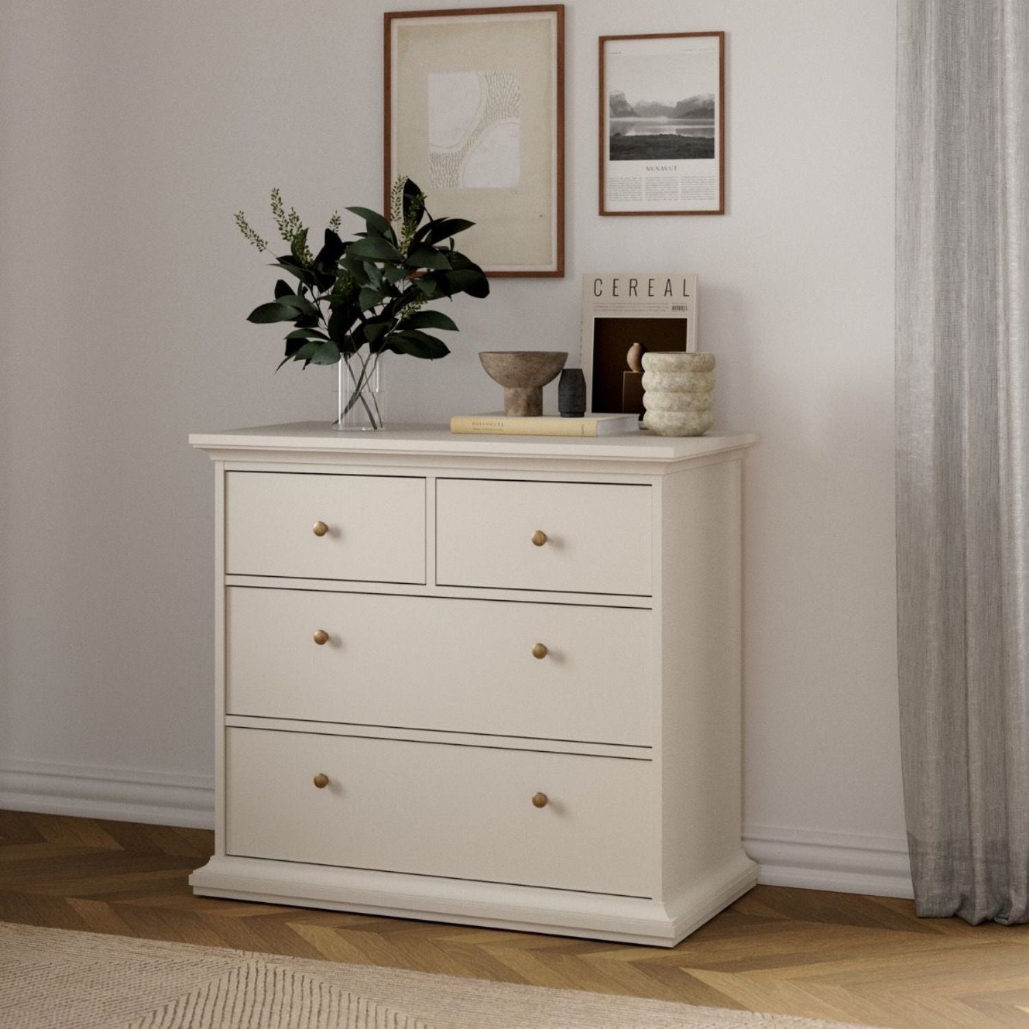 Paris Chest of 4 Drawers in Cashmere