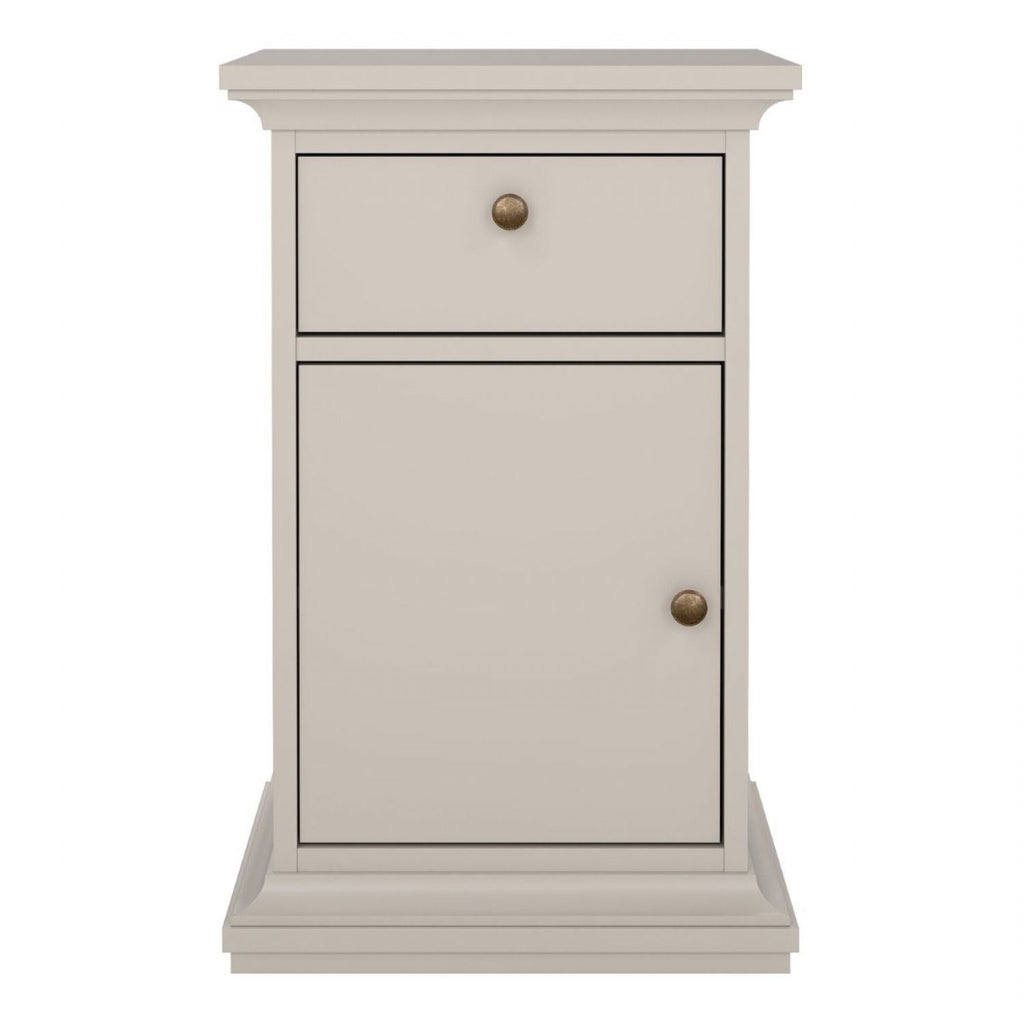 Paris Nightstand 1 door 1 Drawer in Cashmere