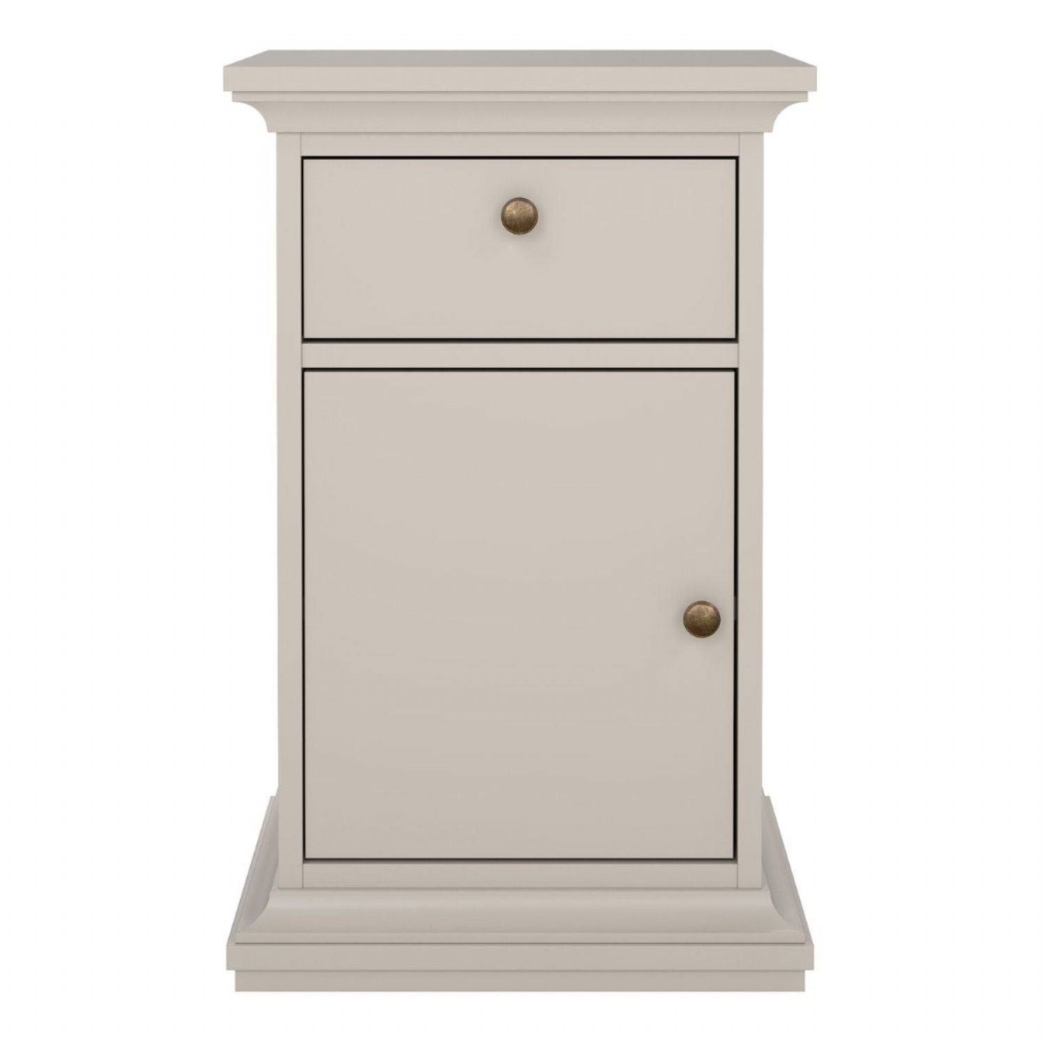 Paris Nightstand 1 door 1 Drawer in Cashmere