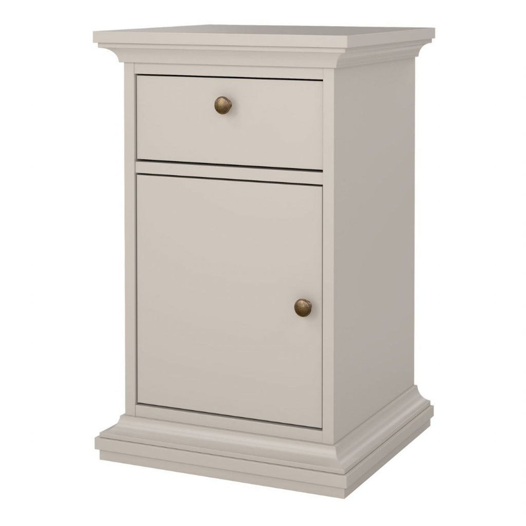 Paris Nightstand 1 door 1 Drawer in Cashmere