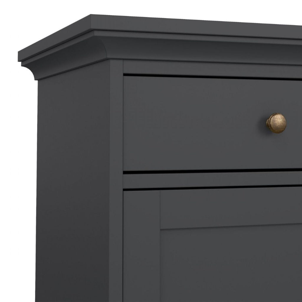 Paris Sideboard with 3 Doors and 3 Drawers in Matt Grey