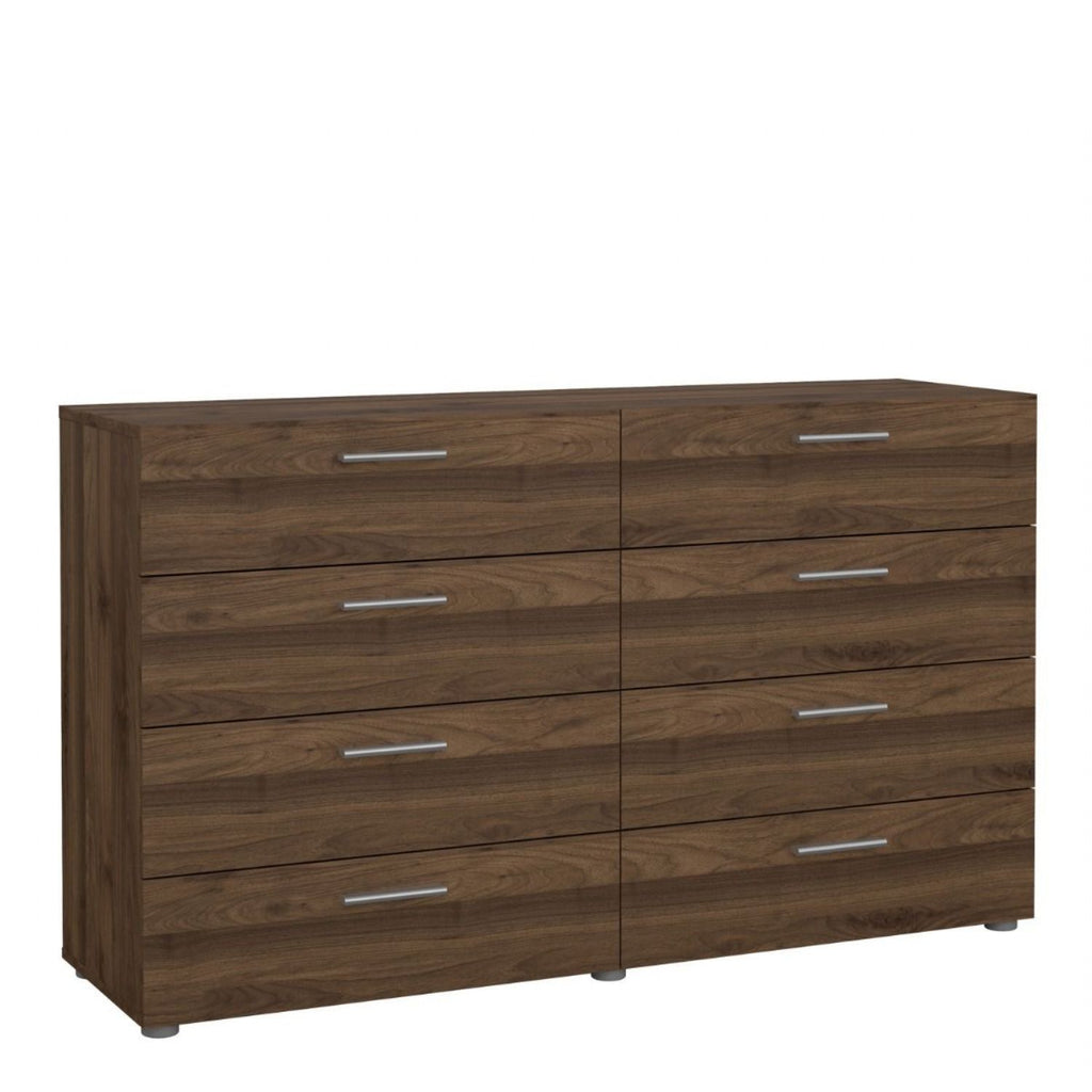 Pepe Wide Chest of 8 Drawers in Walnut
