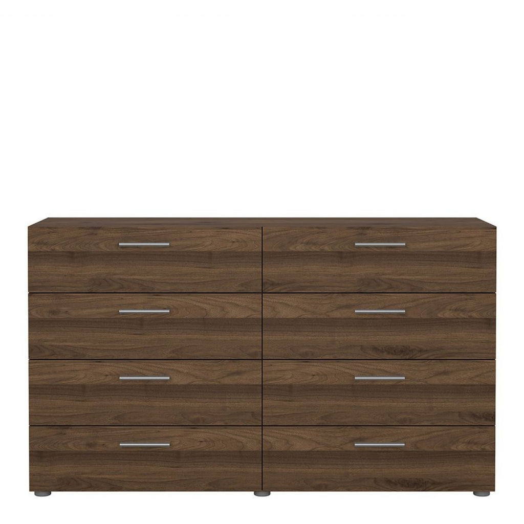 Pepe Wide Chest of 8 Drawers in Walnut