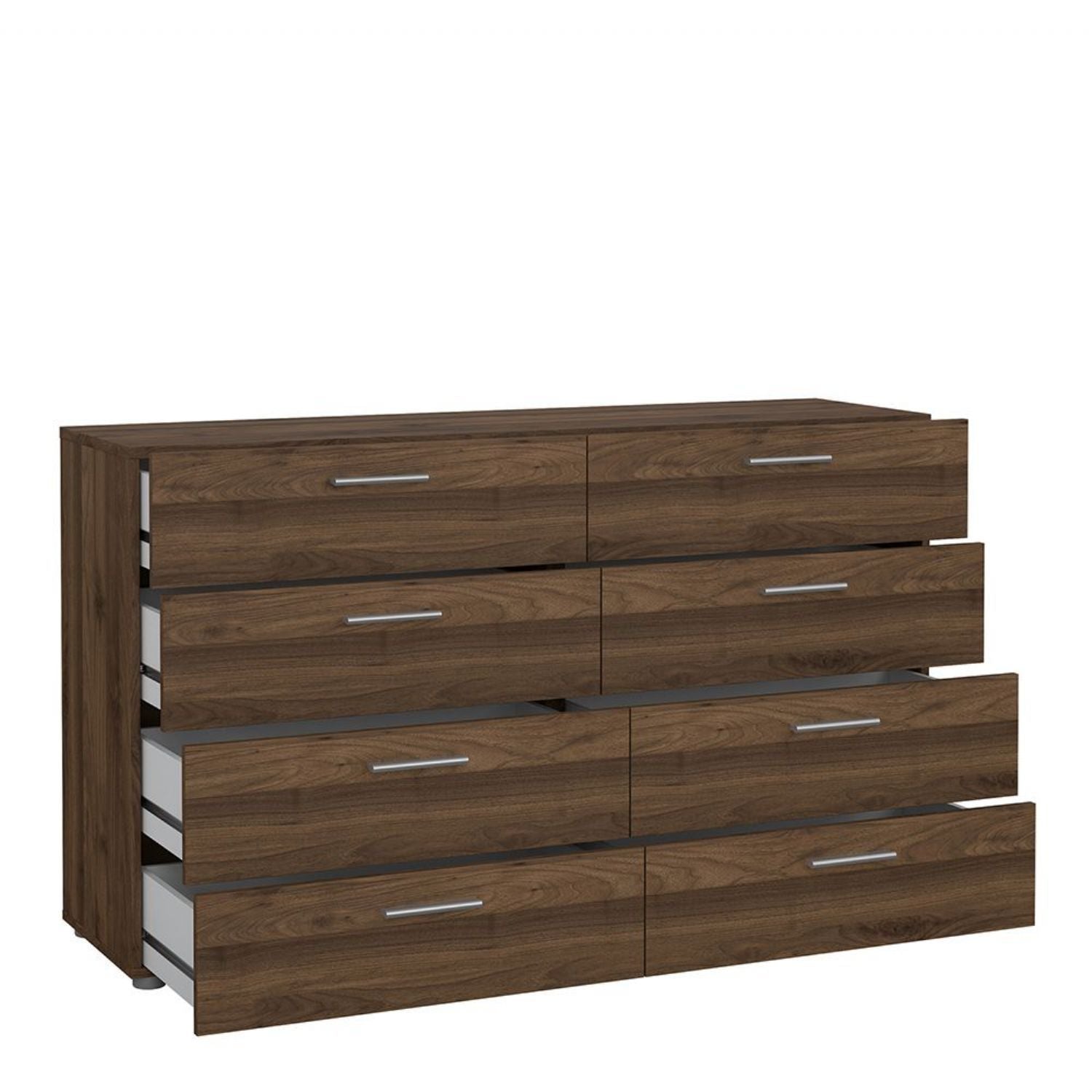 Pepe Wide Chest of 8 Drawers in Walnut