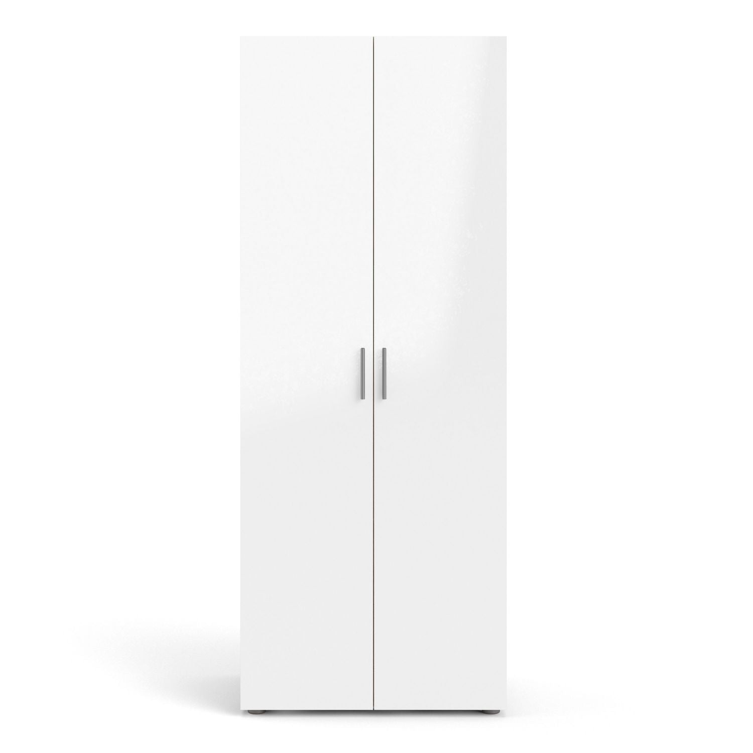 Pepe Wardrobe with 2 doors in Oak with White High Gloss