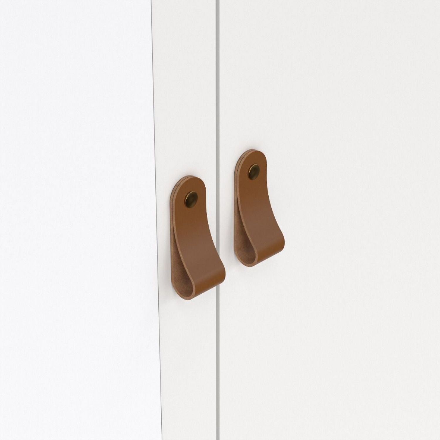 Barcelona Wardrobe with 1 door 1 mirror door + 2 drawers White