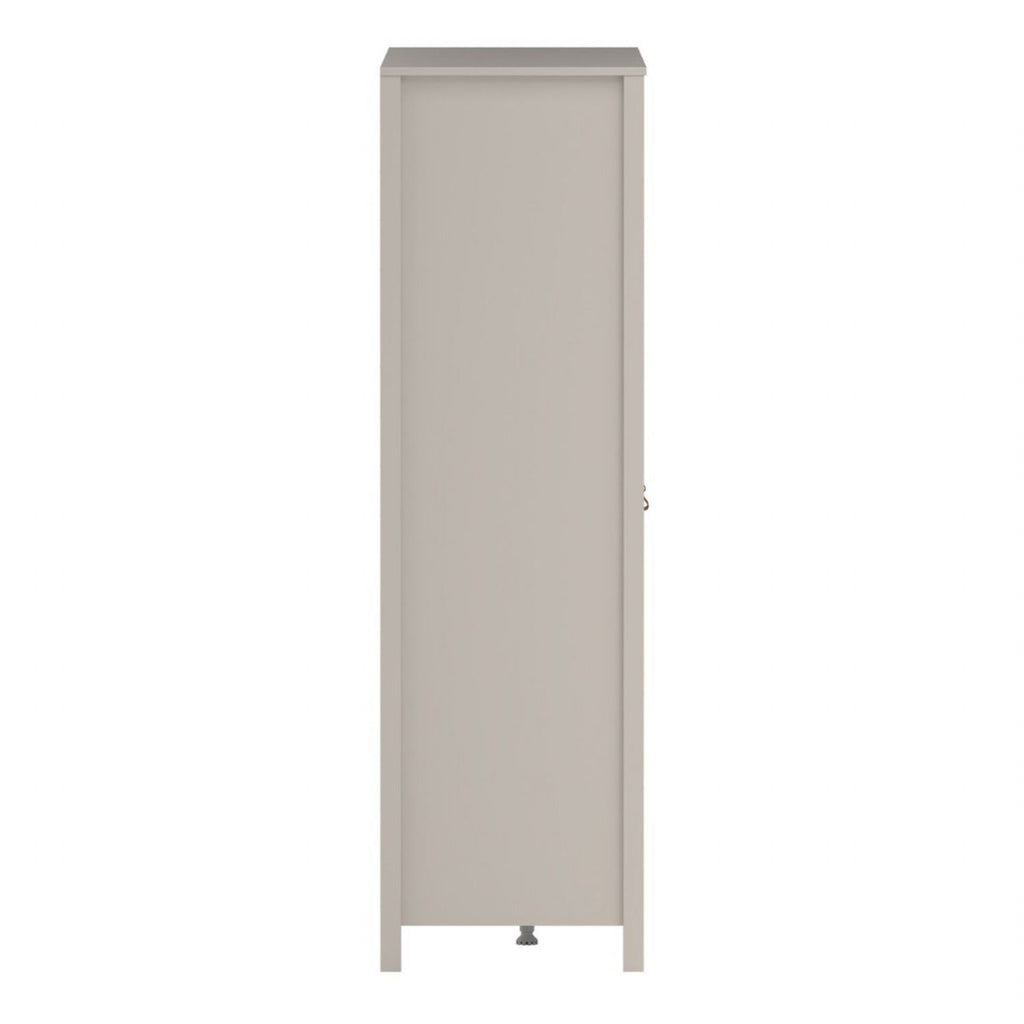 Barcelona Wardrobe with 2 Doors + 1 Mirror Door + 2 Drawers in Cashmere