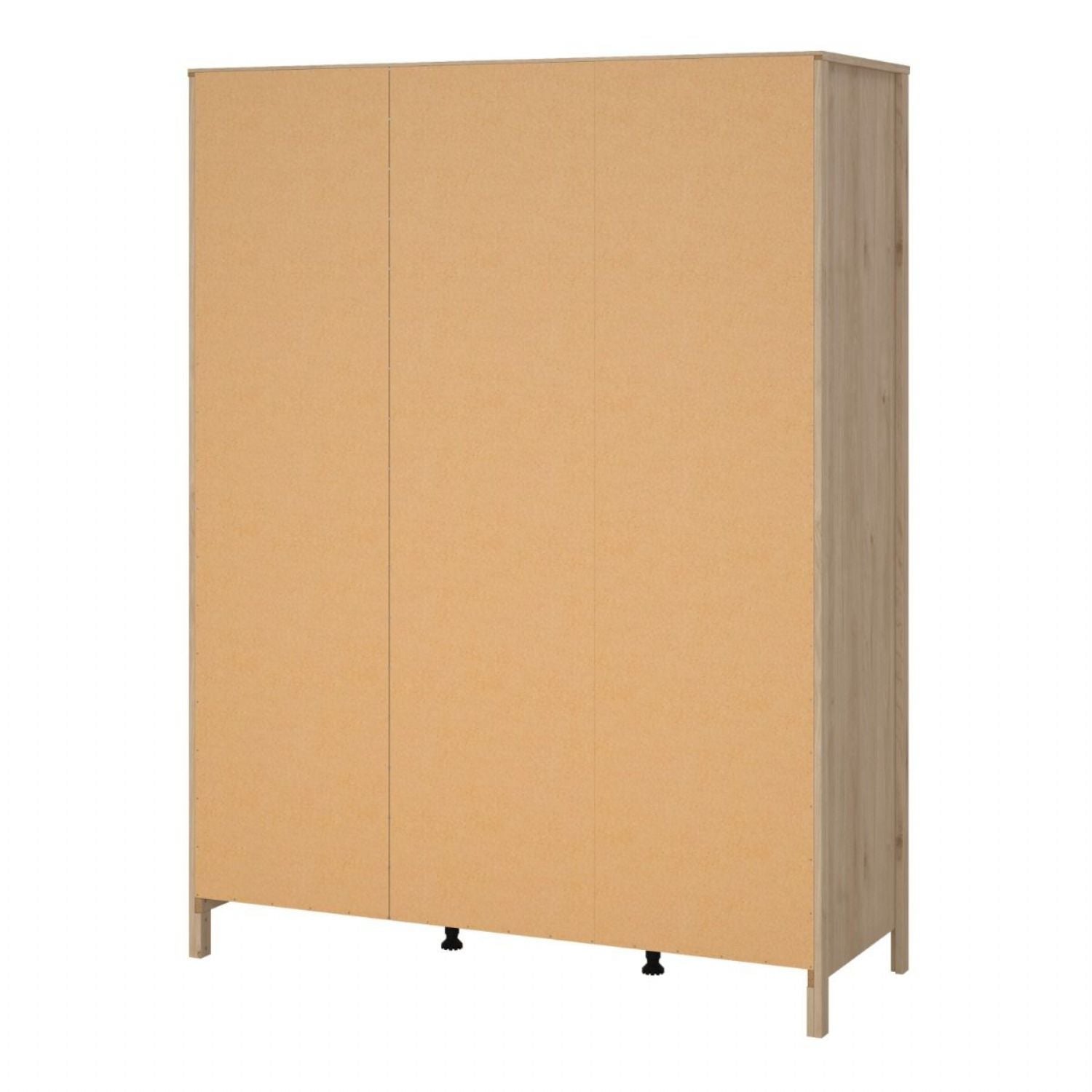 Barcelona Wardrobe with 3 Doors in Jackson Hickory Oak