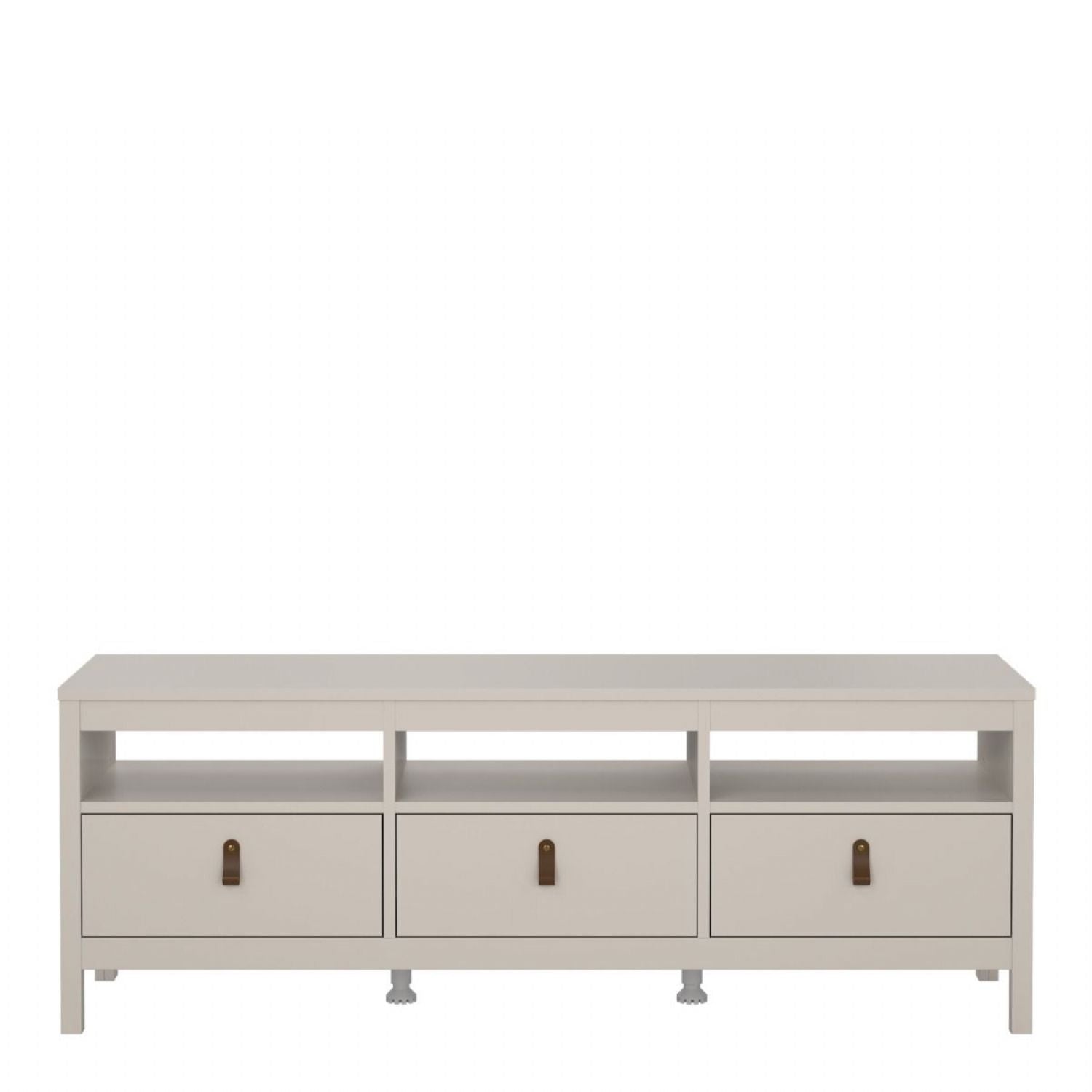 Barcelona TV Unit 3 Drawers in Cashmere