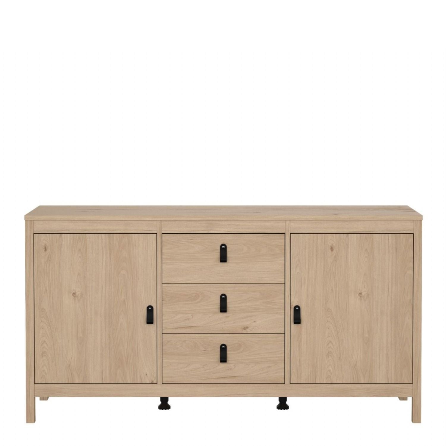 Barcelona Sideboard 2 Doors + 3 Drawers in Jackson Hickory Oak