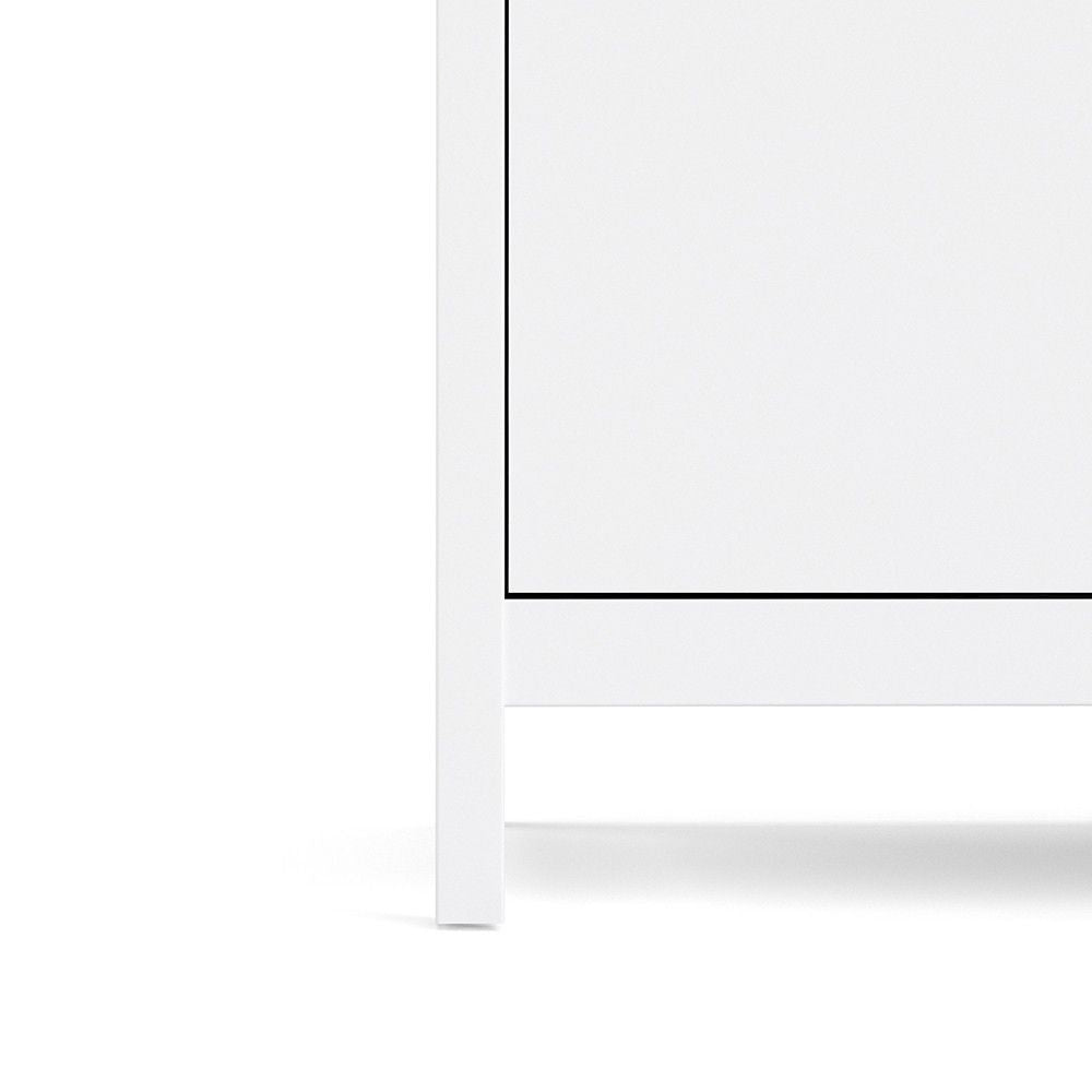 White 2 Door Double Wardrobe