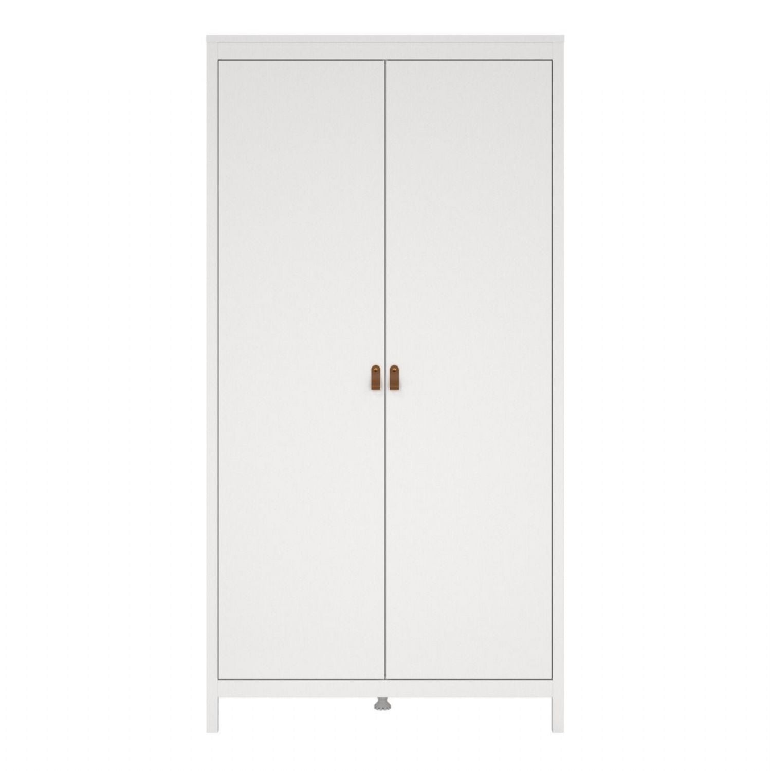 White 2 Door Double Wardrobe