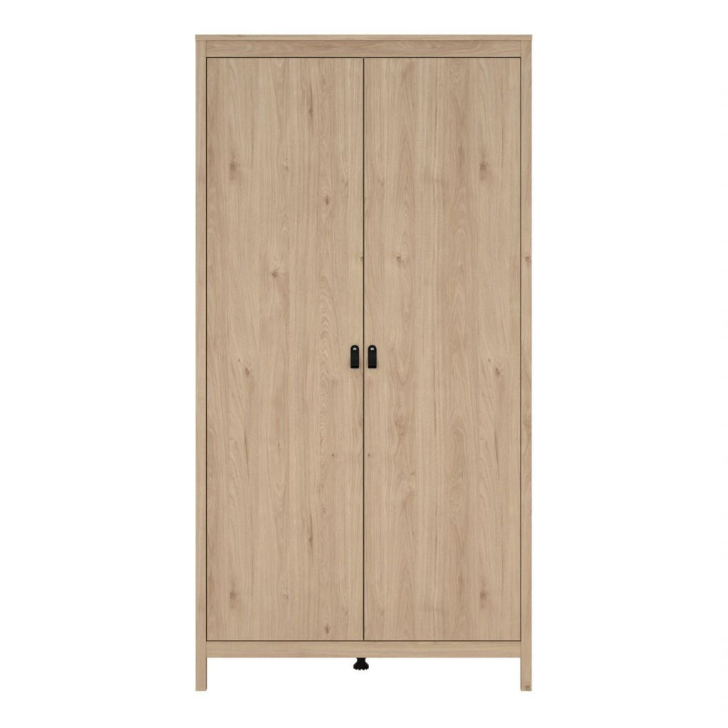 Barcelona Wardrobe with 2 Doors in Jackson Hickory Oak