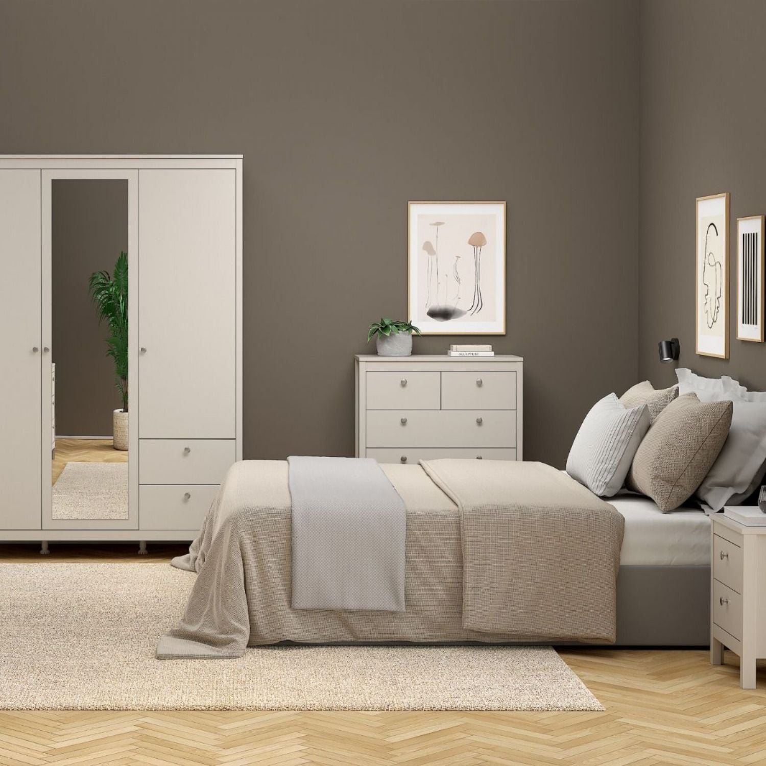 Madrid Chest 3+2 Drawers in Cashmere