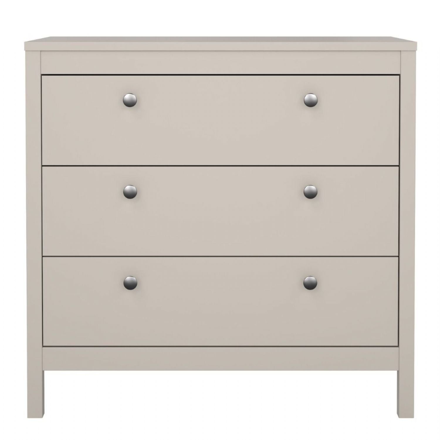 Madrid Chest 3 Drawers in Cashmere