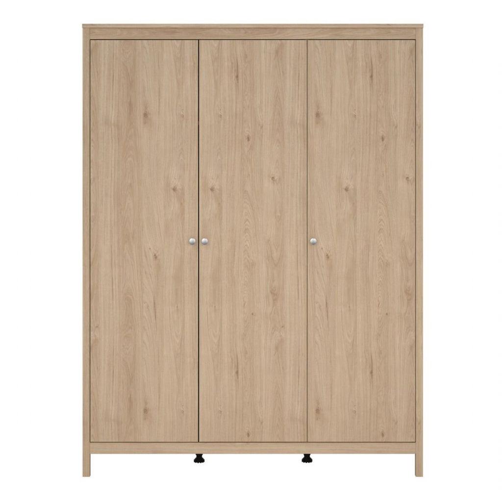 Madrid Wardrobe 3 Doors in Jackson Hickory Oak