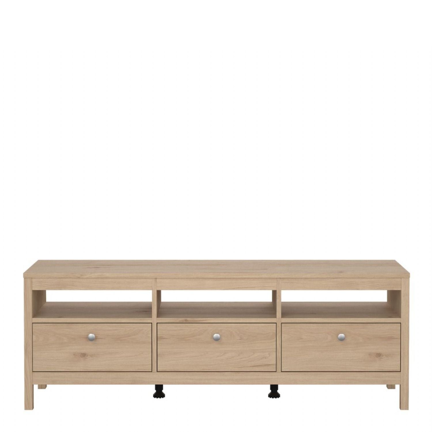 Madrid TV Unit 3 Drawers in Jackson Hickory Oak