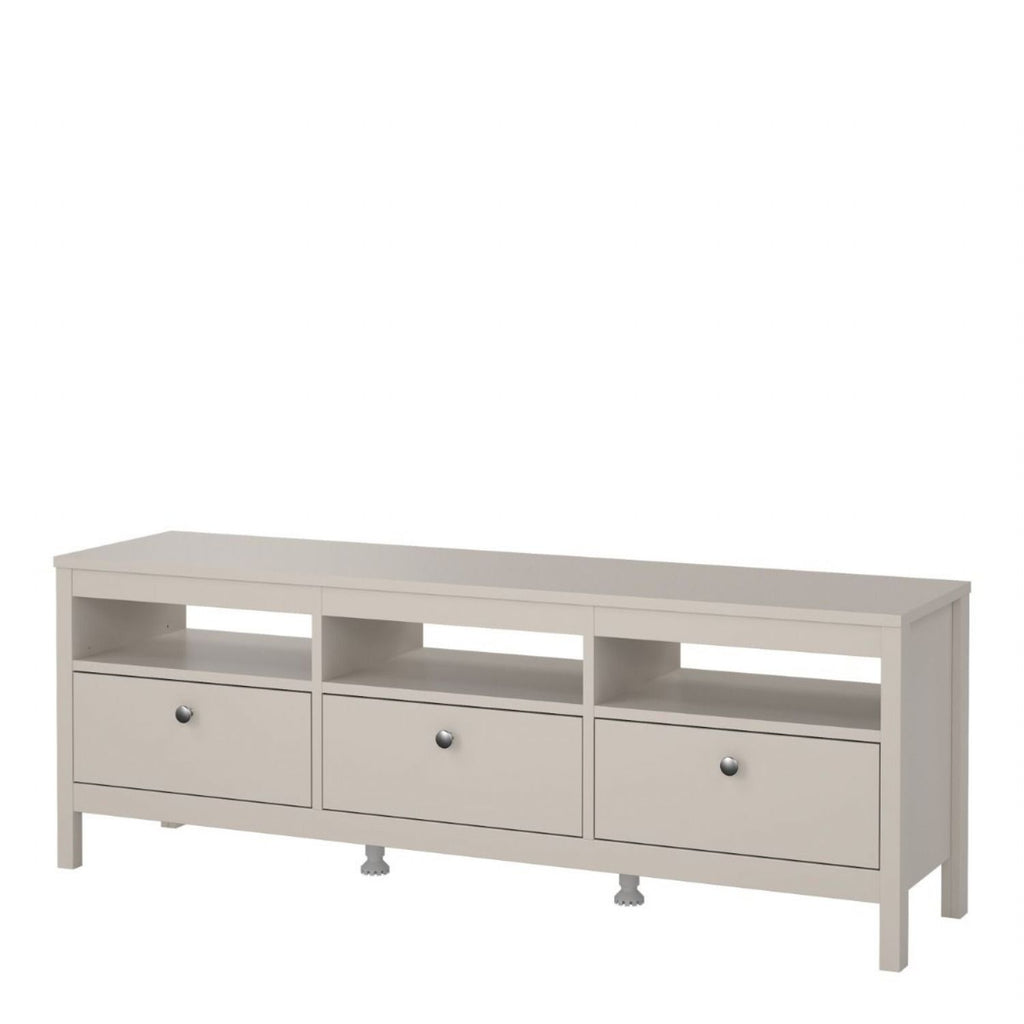 Madrid TV Unit 3 Drawers in Cashmere