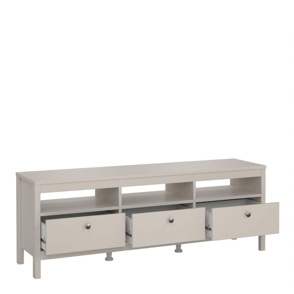 Madrid TV Unit 3 Drawers in Cashmere