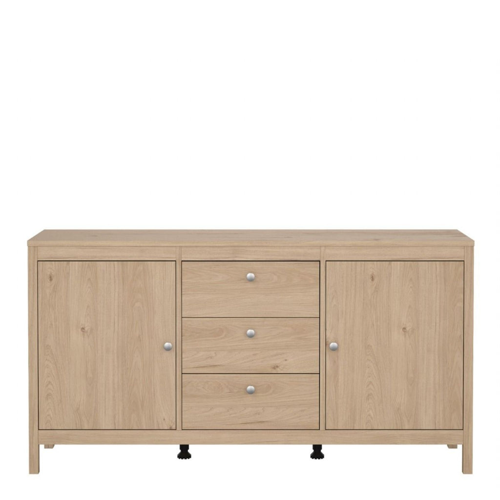 Madrid Sideboard 2 Doors 3 Drawers in Jackson Hickory Oak