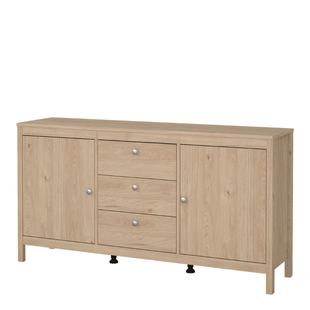 Madrid Sideboard 2 Doors 3 Drawers in Jackson Hickory Oak