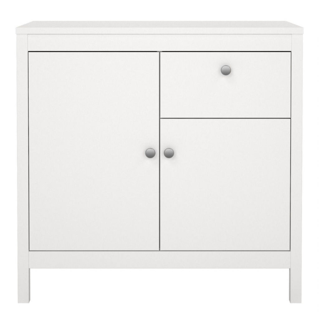 Traditional White 2 Door 1 Drawer Sideboard