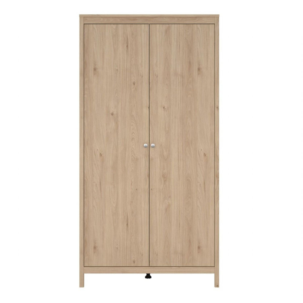 Madrid Wardrobe 2 Doors in Jackson Hickory Oak