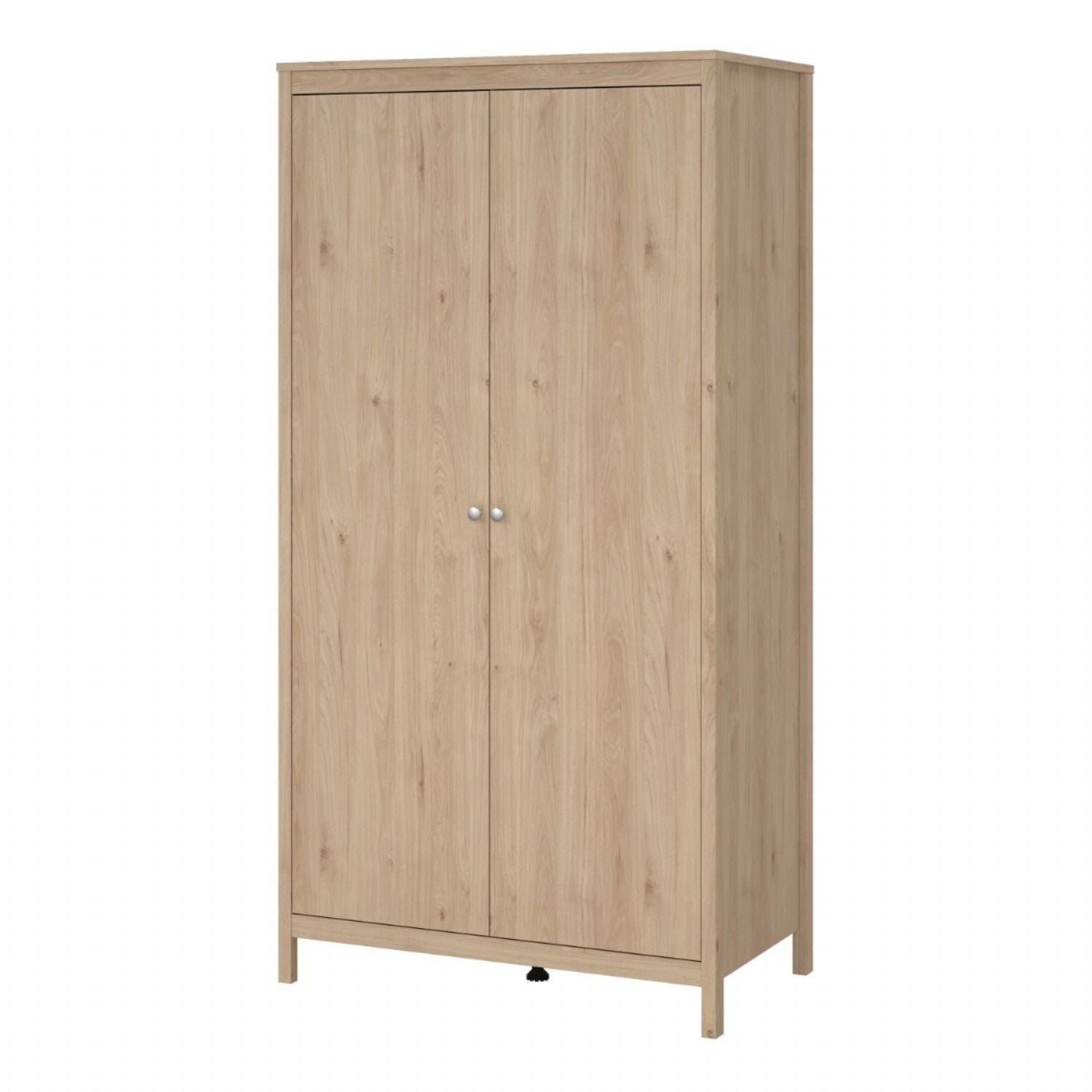 Madrid Wardrobe 2 Doors in Jackson Hickory Oak