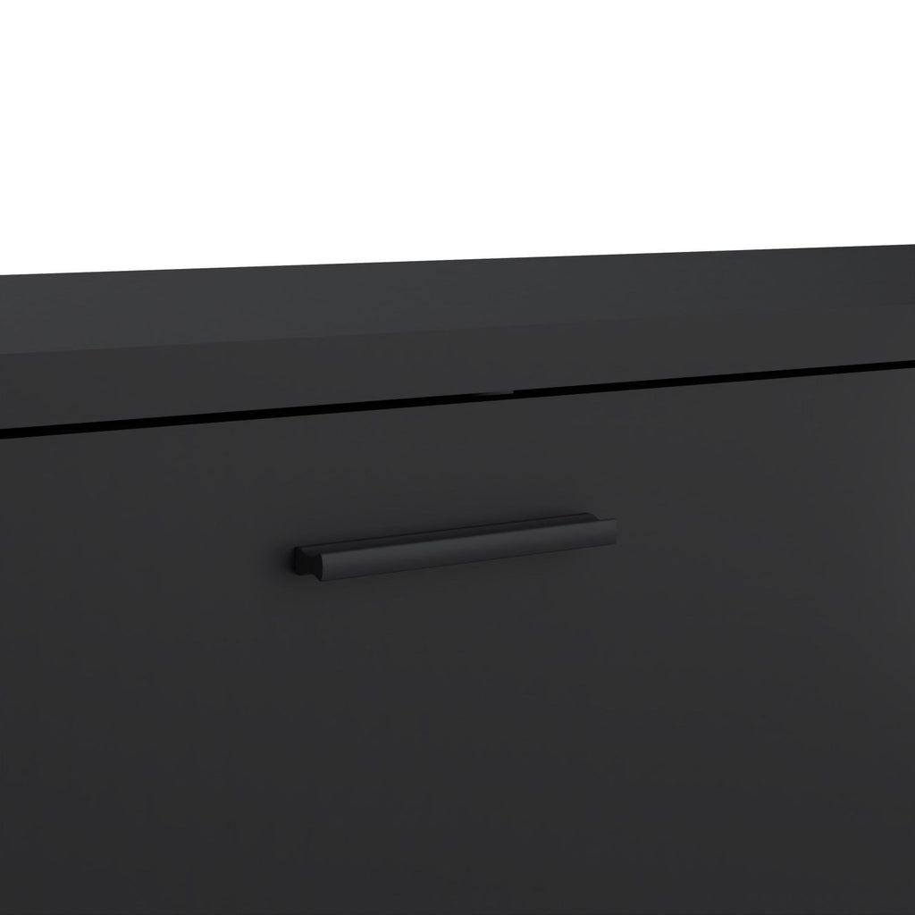Media TVunit with 2 doors + 1 drawer 177 cm Black