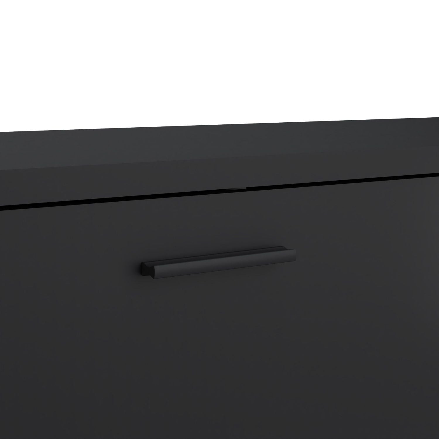 Media TVunit with 2 doors + 1 drawer 177 cm Black