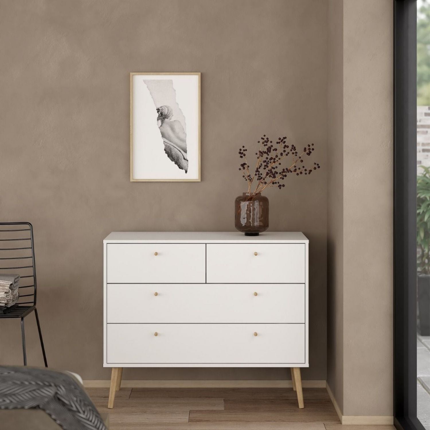 Cumbria Chest 2 + 2 Drawers White