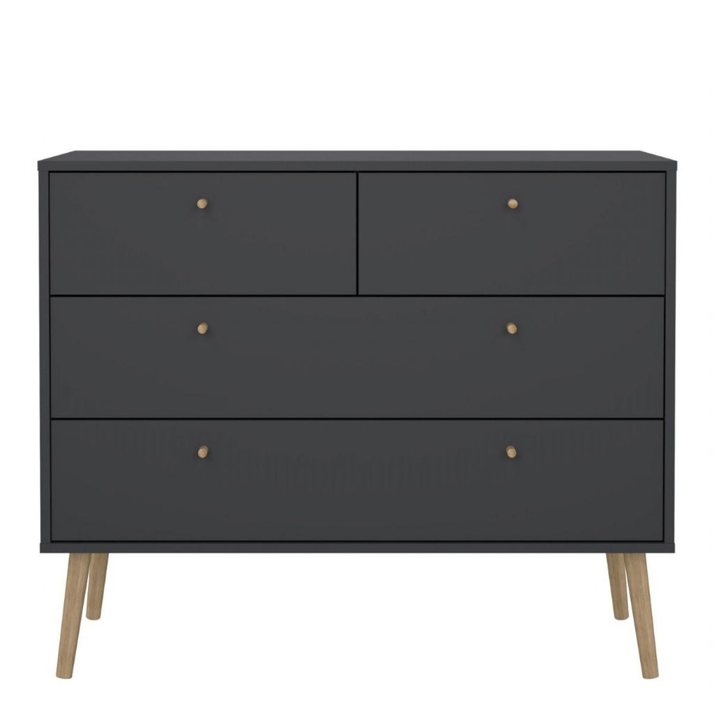 Cumbria Chest 2 + 2 Drawers Dark Grey