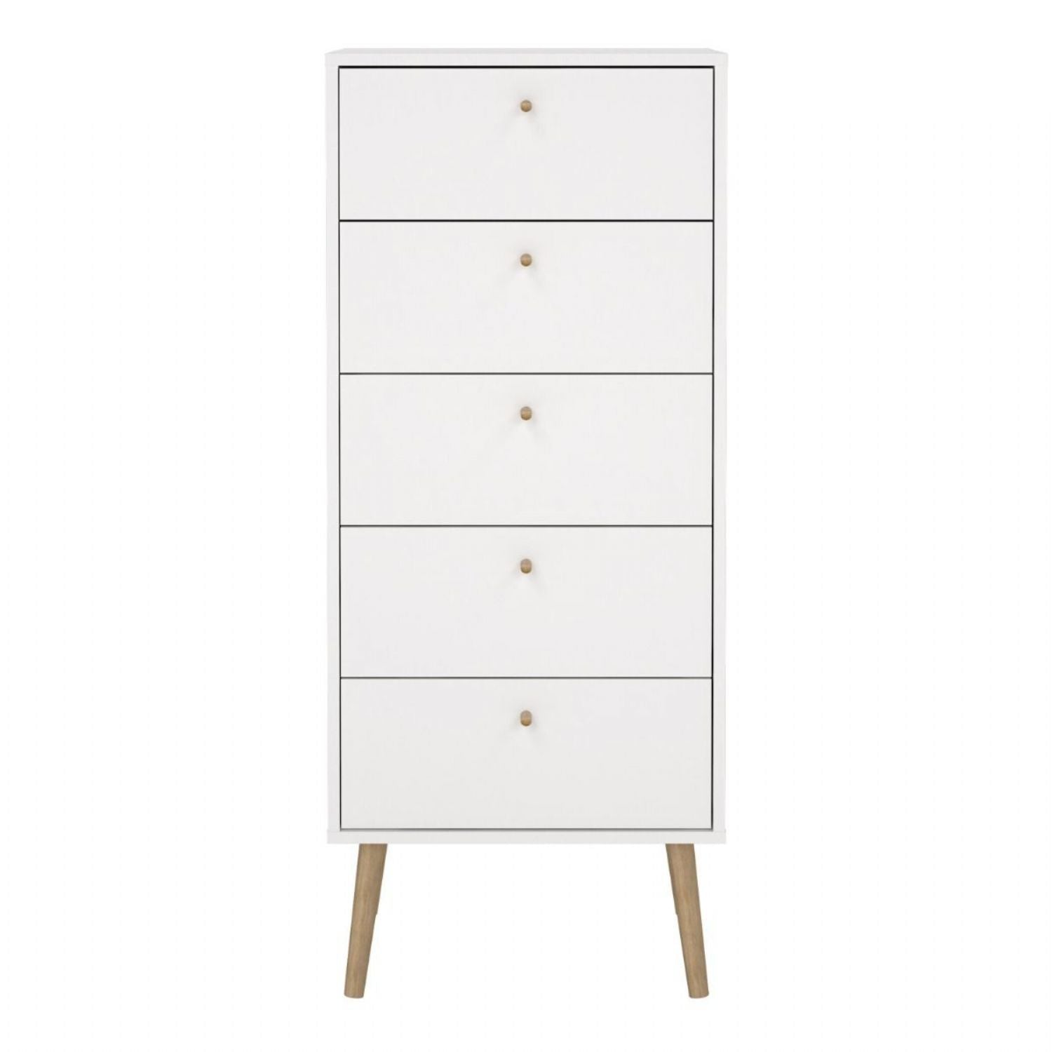 Cumbria Chest 5 Drawers White