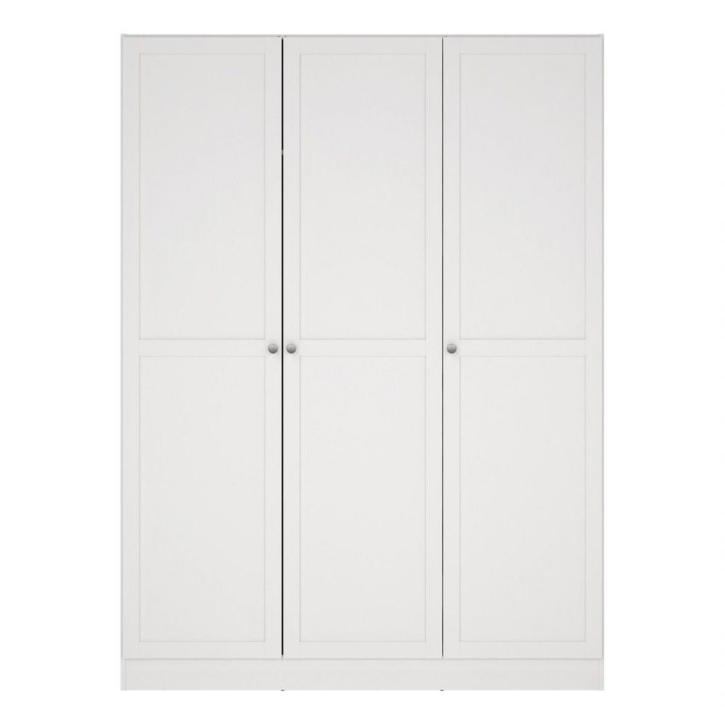 Brande Wardrobe with 3 Frame Doors in White