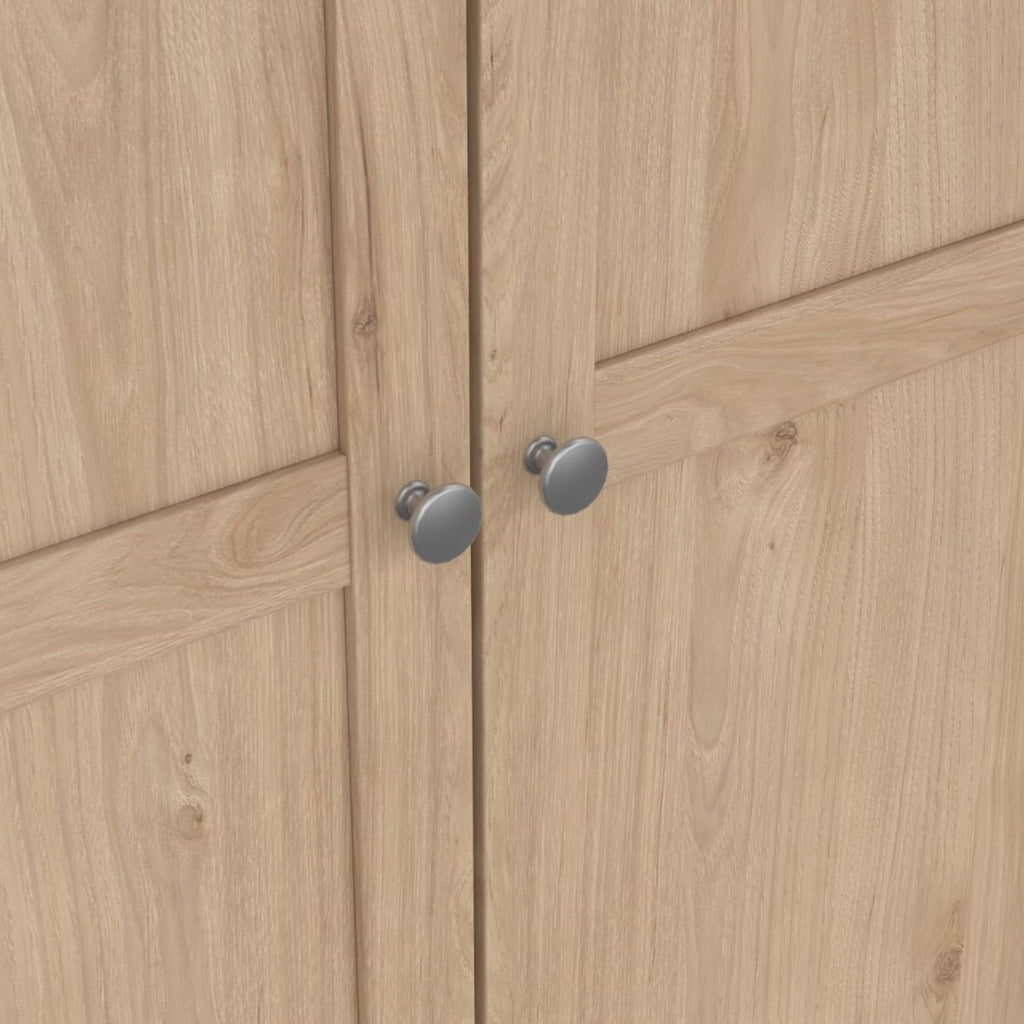 Brande Wardrobe with 3 Frame Doors in Jackson Hickory Oak