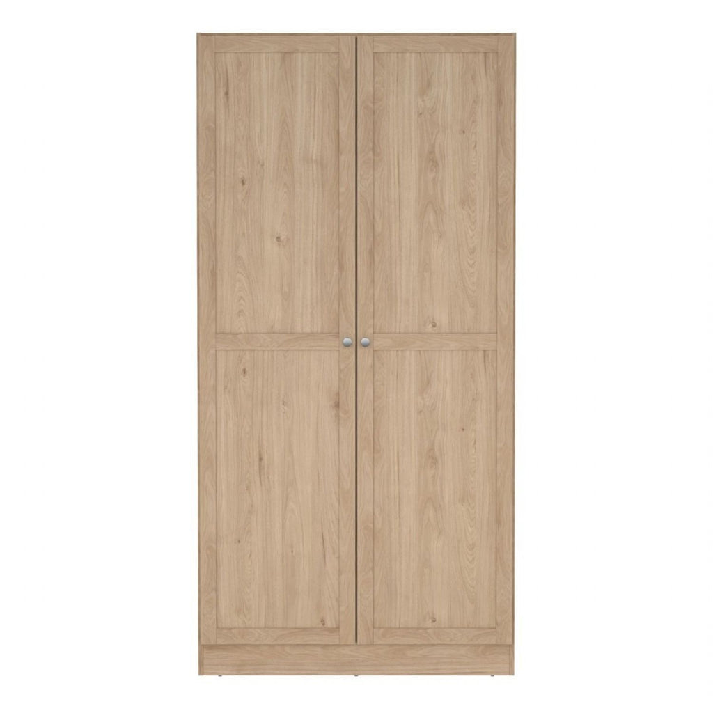 Brande Wardrobe with 2 Frame Doors in Jackson Hickory