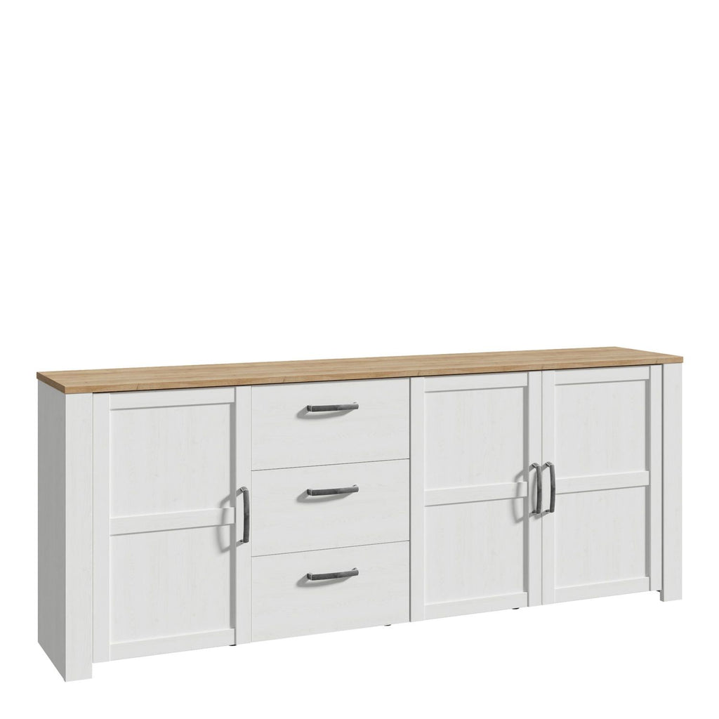 Bohol Large Sideboard in Riviera Oak White
