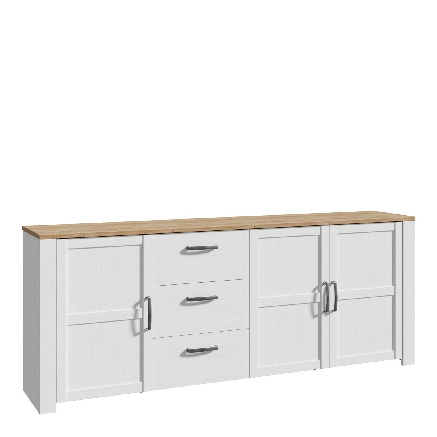 Bohol Large Sideboard in Riviera Oak White