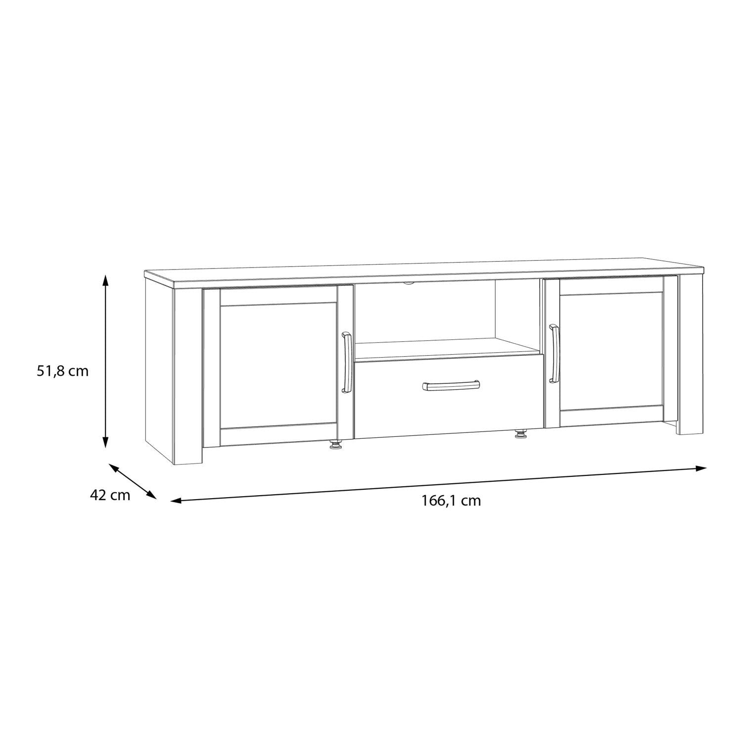 Bohol TV Unit in Riviera Oak Grey Oak