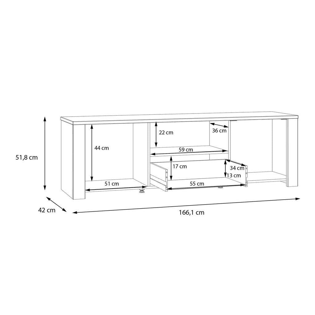 Bohol TV Unit in Riviera Oak Grey Oak