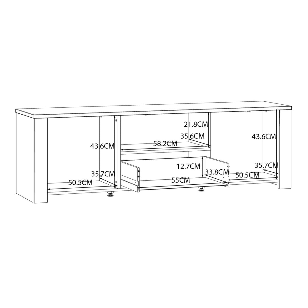 Bohol TV Unit in Riviera Oak White