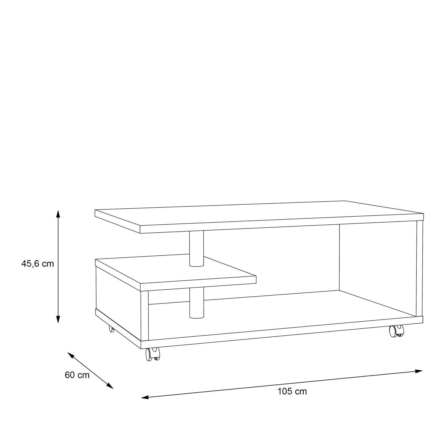 Bailey Coffee Table in Antique Oak