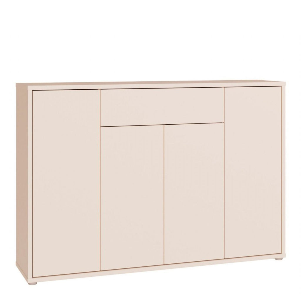 Alice Springs Sideboard with 4 Doors PushtoOpen &amp; 1 Centralised Drawer PushtoOpen in Sand