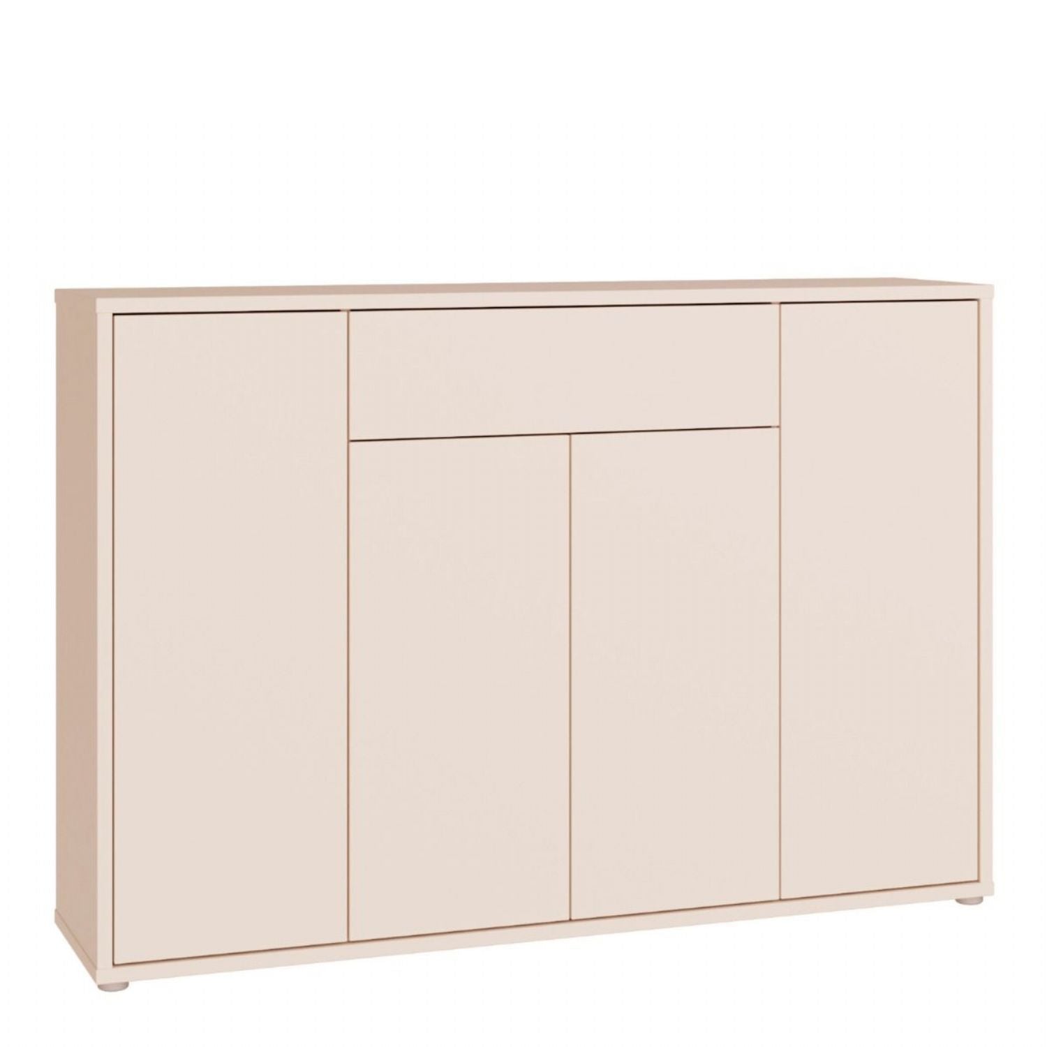 Alice Springs Sideboard with 4 Doors PushtoOpen &amp; 1 Centralised Drawer PushtoOpen in Sand